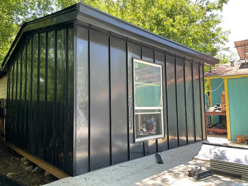 Black standing seam metal wall panels for Roof Inspection in Midland Park